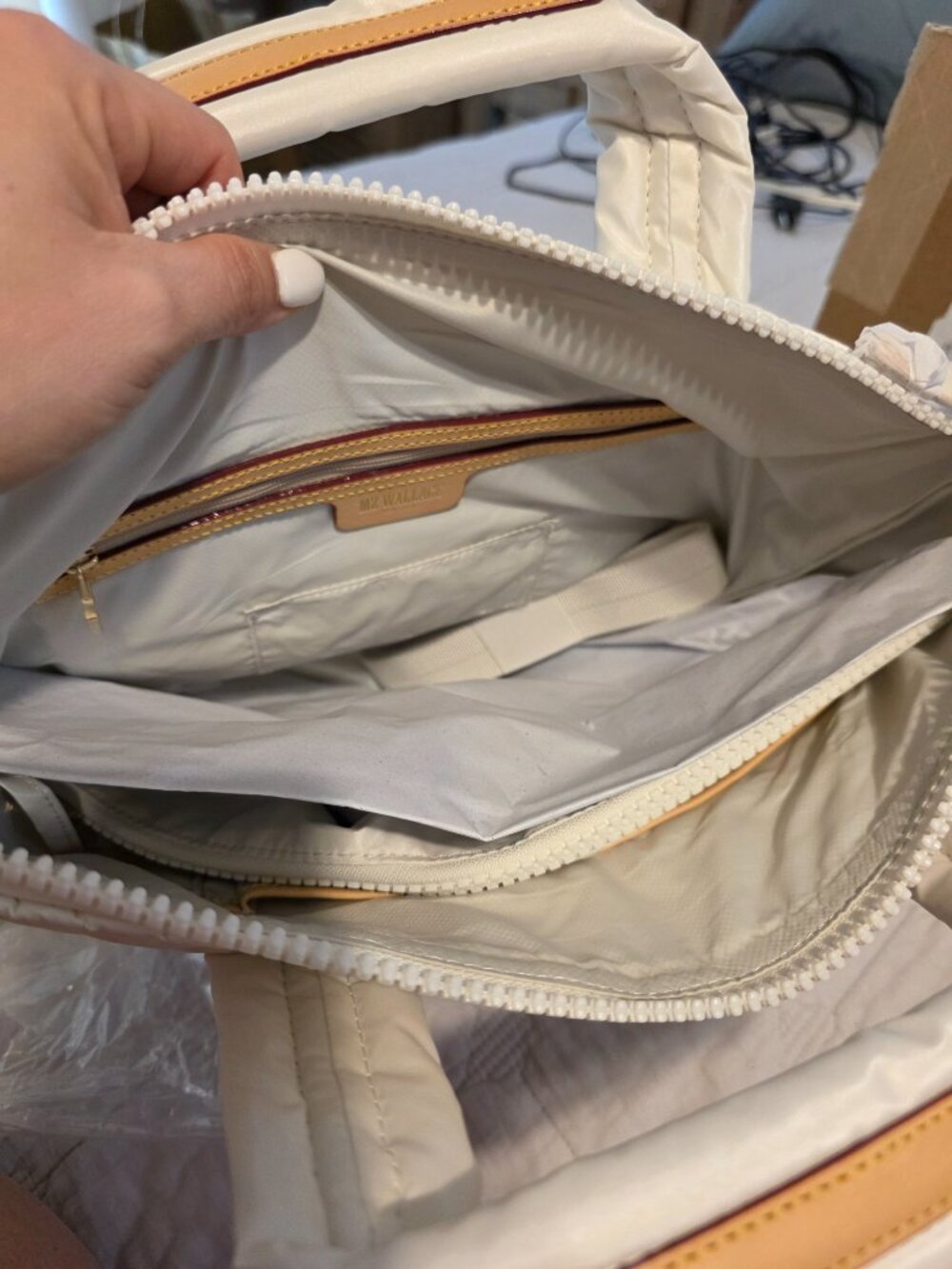 MZ Wallace Small Sutton White Pearl BNWT - Picture 10 of 13